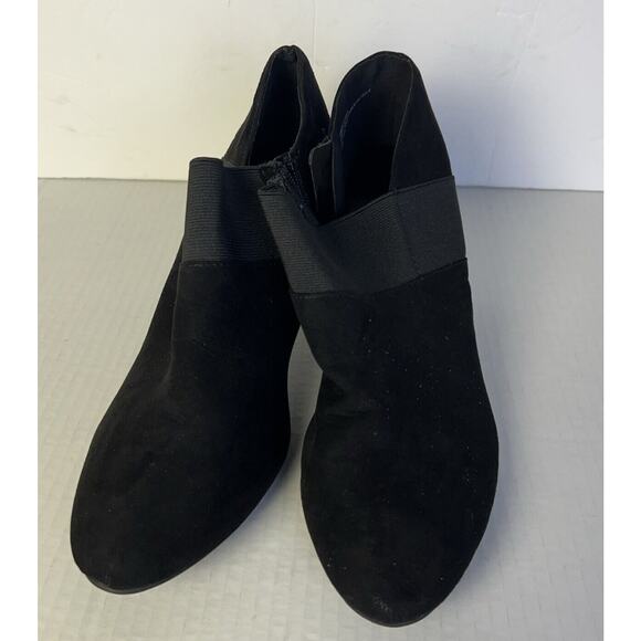 Karen Scott Womens Bryann Fabric Closed Toe Ankle Fashion Boots Black Size 10 M - Picture 2 of 7